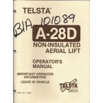 Telsta Bucket A-28D Service and Repair Manual Download link Only, No hard Copy 
