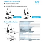 VT5009 Lync USB Headset